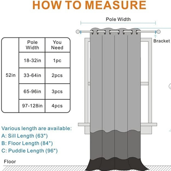 CURTAINS IN GREY AND WHITE DESIGN - Picture 4 of 5